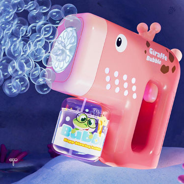 Electric Giraffe Colorful Bubble Gun